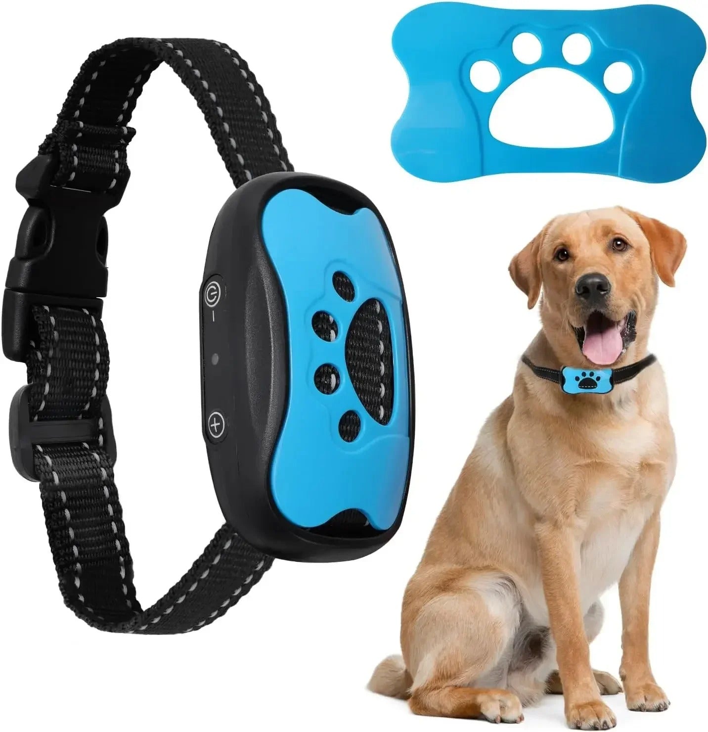 USB Rechargeable Dog Anti Bark Collar Ultrasonic Vibration Training Collar