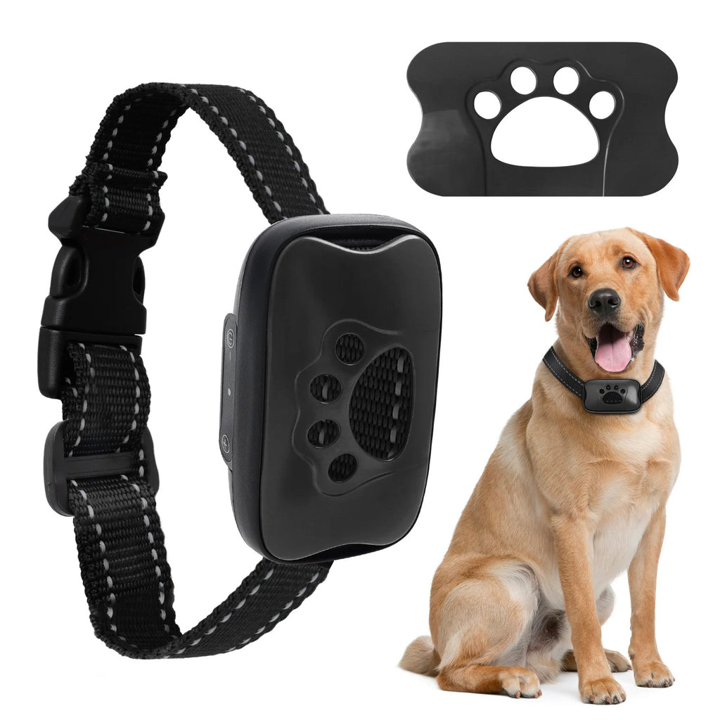 USB Rechargeable Dog Anti Bark Collar Ultrasonic Vibration Training Collar