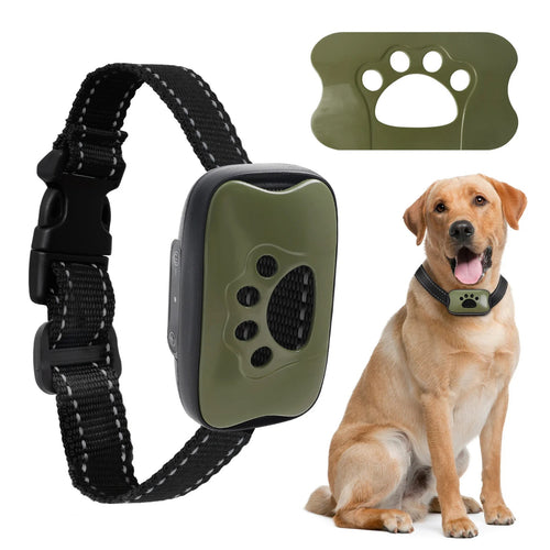 USB Rechargeable Dog Anti Bark Collar Ultrasonic Vibration Training Collar