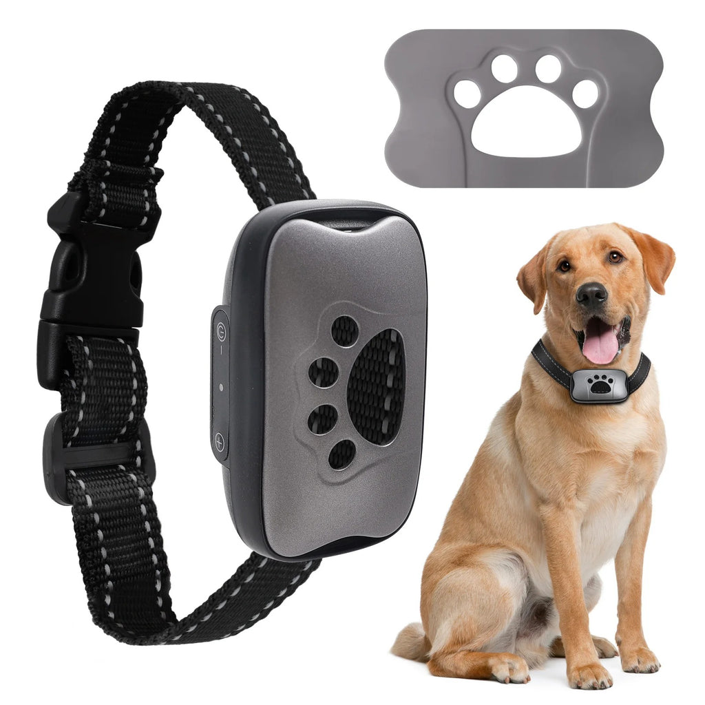 USB Rechargeable Dog Anti Bark Collar Ultrasonic Vibration Training Collar