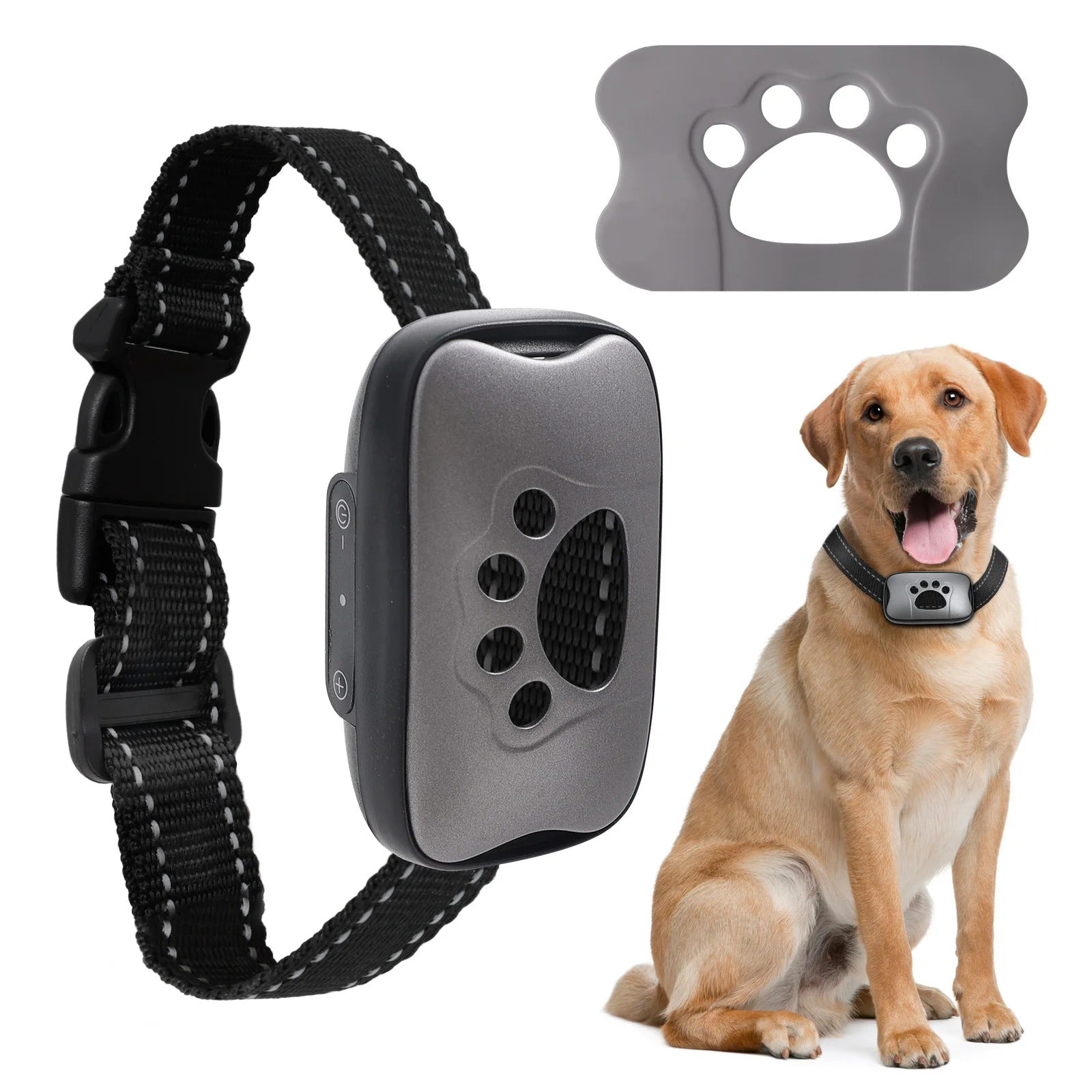 USB Rechargeable Dog Anti Bark Collar Ultrasonic Vibration Training Collar