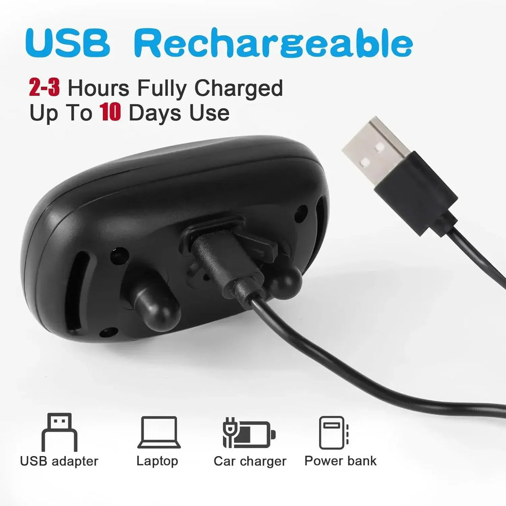 USB Rechargeable Dog Anti Bark Collar Ultrasonic Vibration Training Collar
